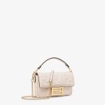 Fendi White Nappa Baguette