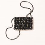 Chanel Mini Evening Bag Imitation Pearls Black