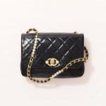 Chanel Small Flap Bag Imitation Pearls Black