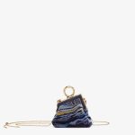 Blue Fabric Nano Fendi First Charm