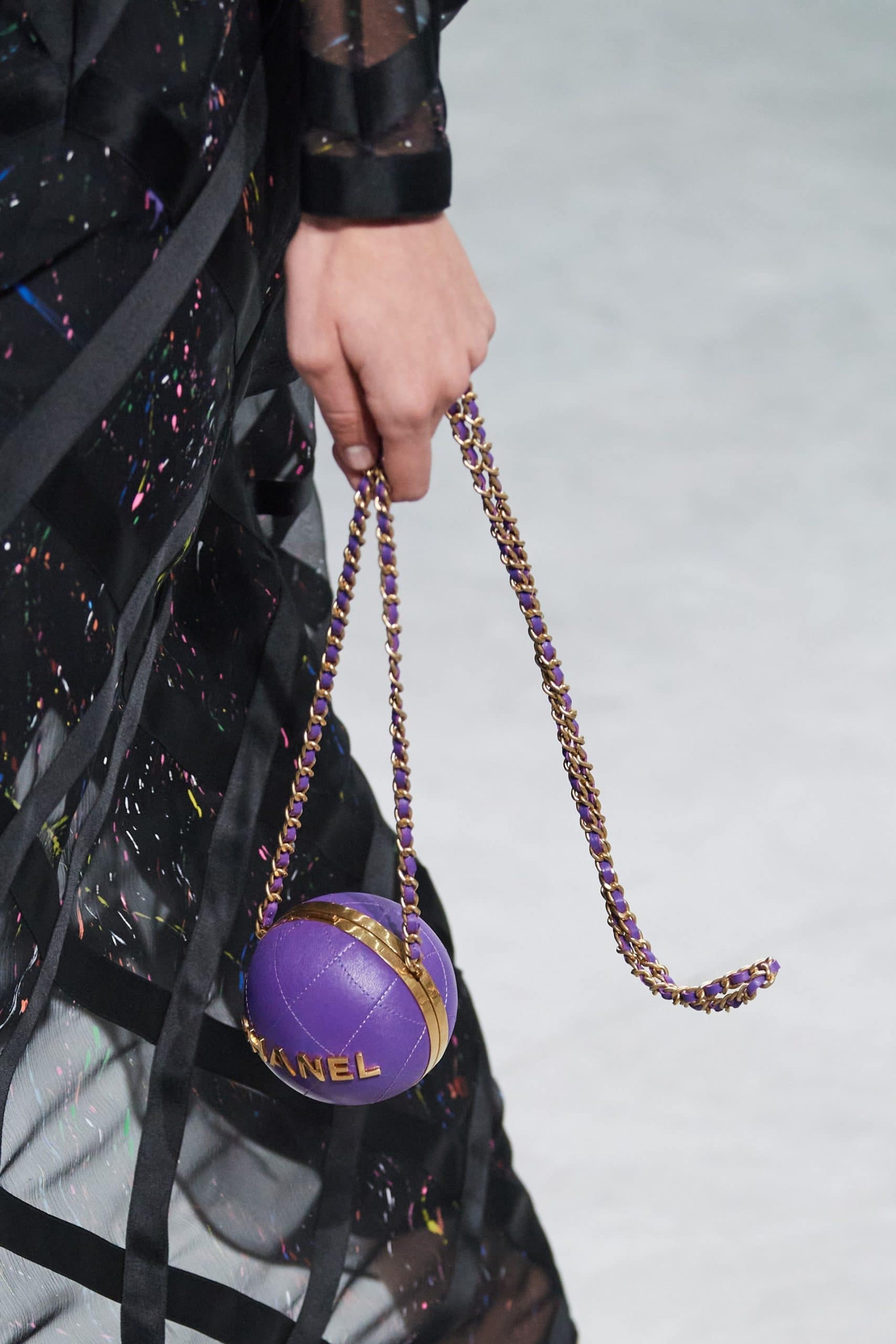 chanel ball chain bag