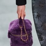 Chanel Purple shearling vanity bag