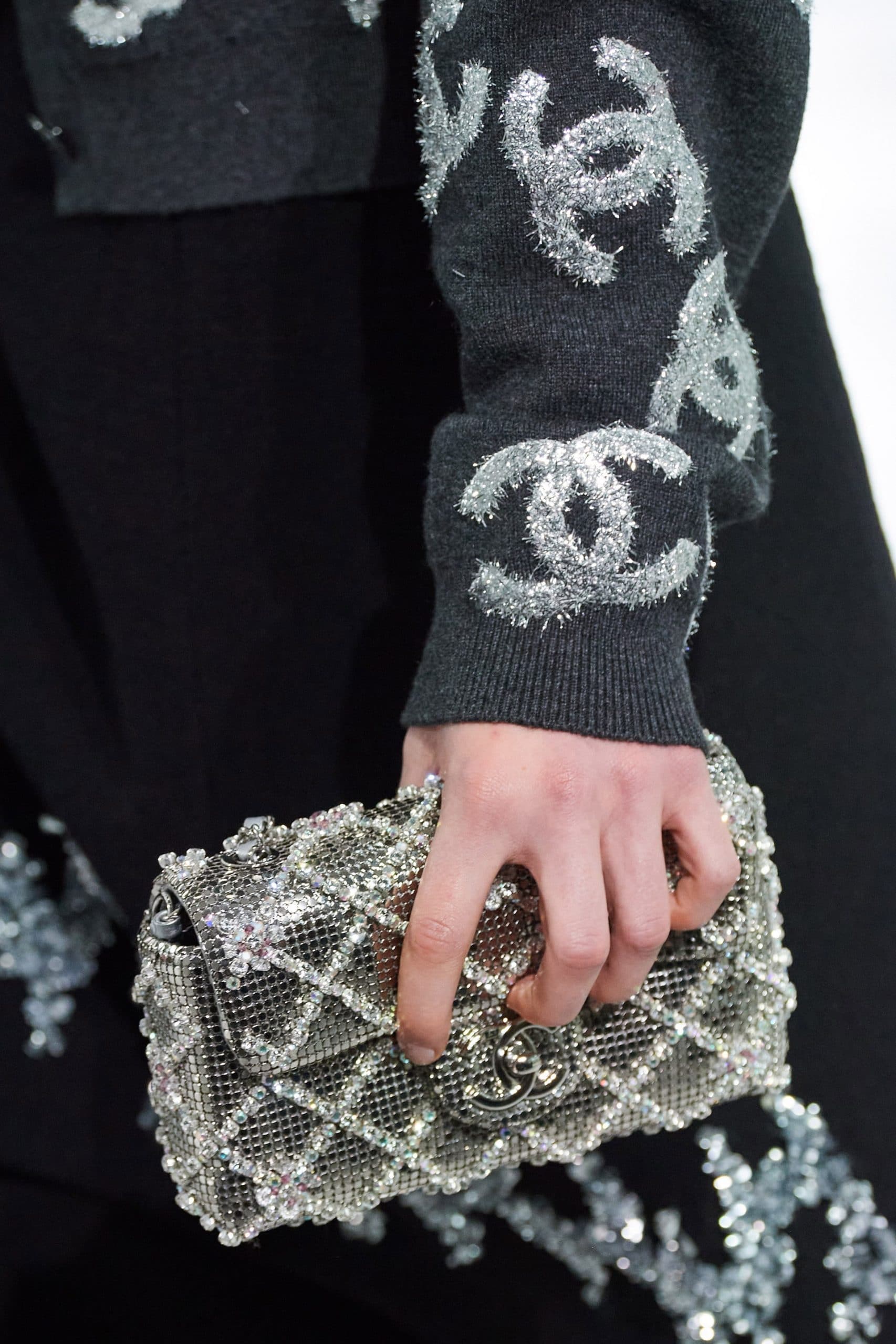 Chanel Sequined Clutch