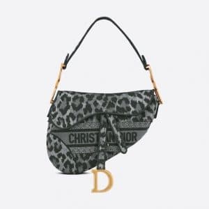 Dior Gray Mizza Saddle Bag