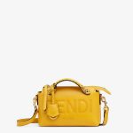 Fendi Yellow Leather By the Way Mini Boston bag