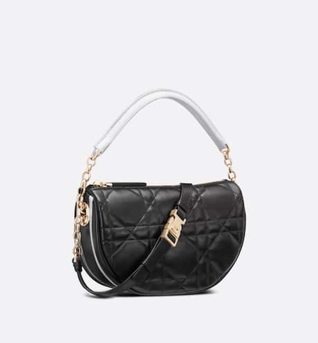 Dior Vibe Small Hobo Bag Black Cannage Lambskin