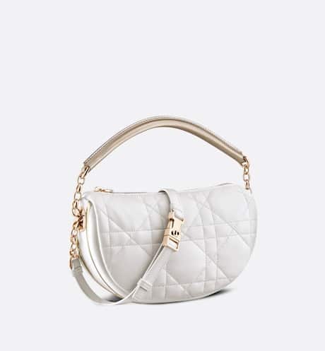Dior Vibe Small Hobo Bag White & Gold