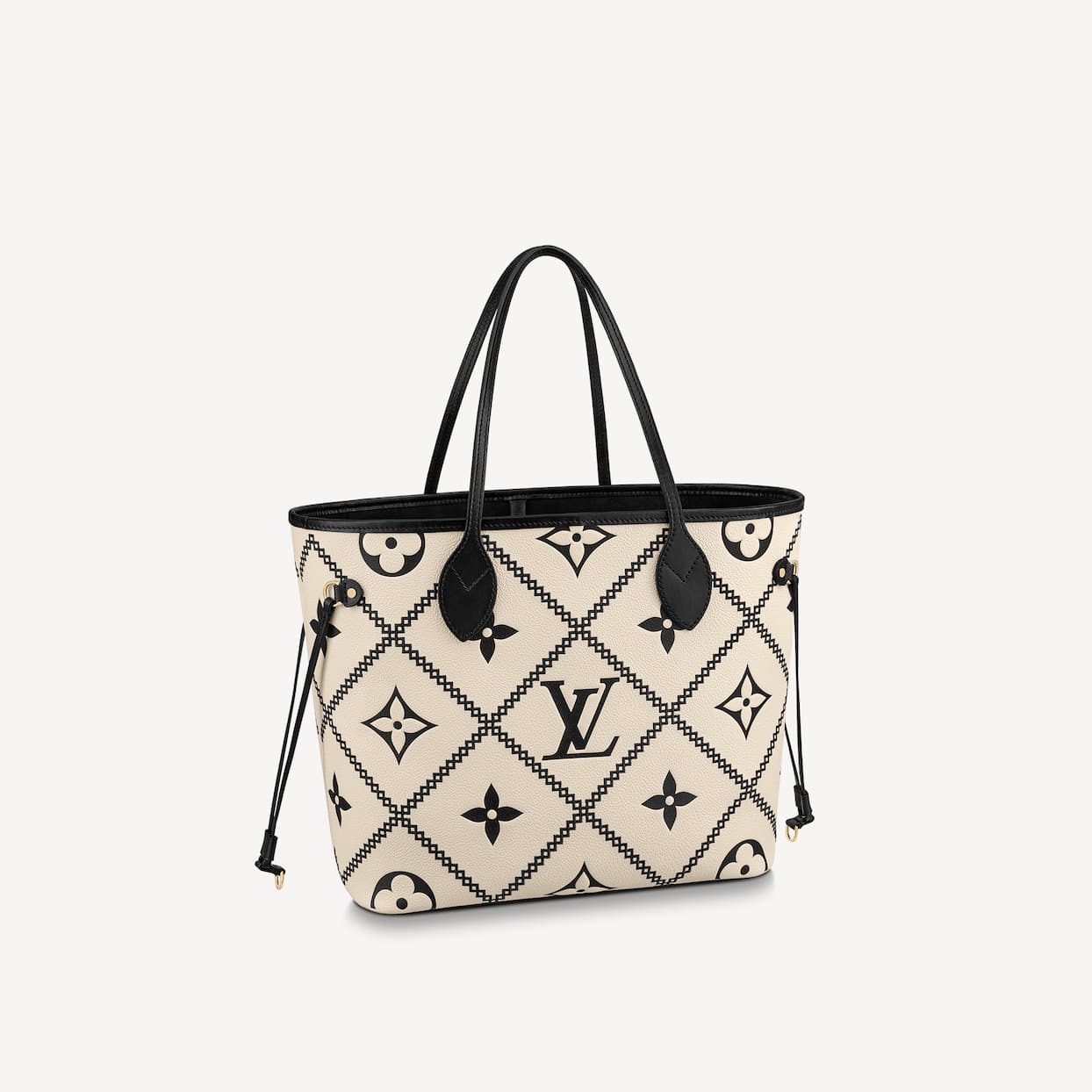 Louis Vuitton Neverfull mm Cream Monogram Empreinte