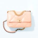 Chanel 19 Light Orange Lambskin Handbag