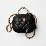 Chanel Black Lambskin Small Vanity Case