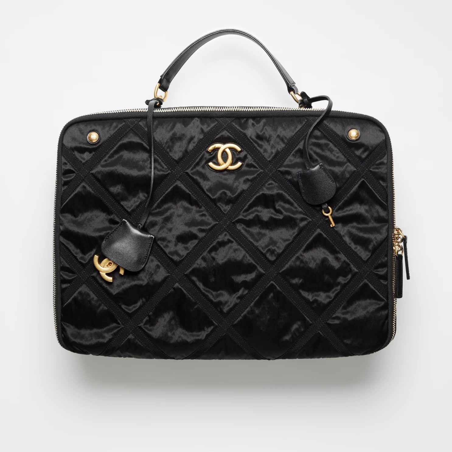 Chanel Black Nylon Travel Bag