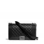 Chanel Boy Black Calfskin Handbag