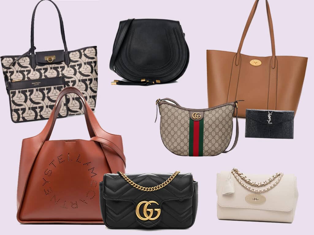 Designer Bags with Canvas Shoulder Straps - Spotted Fashion